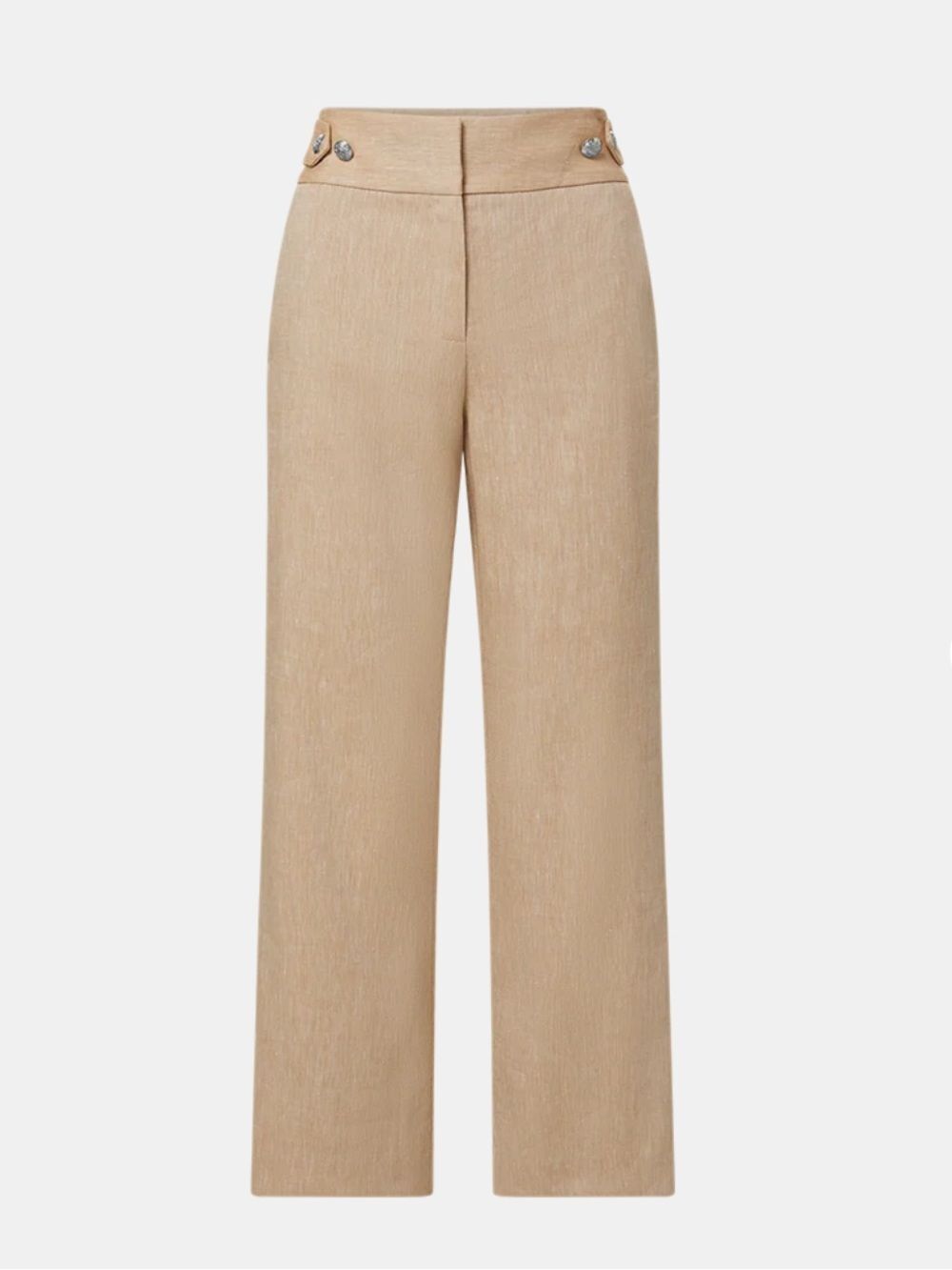 NWT Veronica Beard Aubrie Cropped Khaki Melange Sz 20 Dress Pant Linen Blend